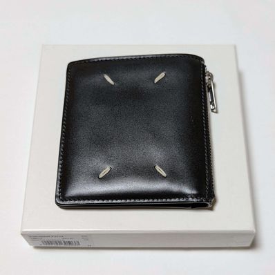 Maison Margiela Small Bi-fold Calfskin Wallet "Black"