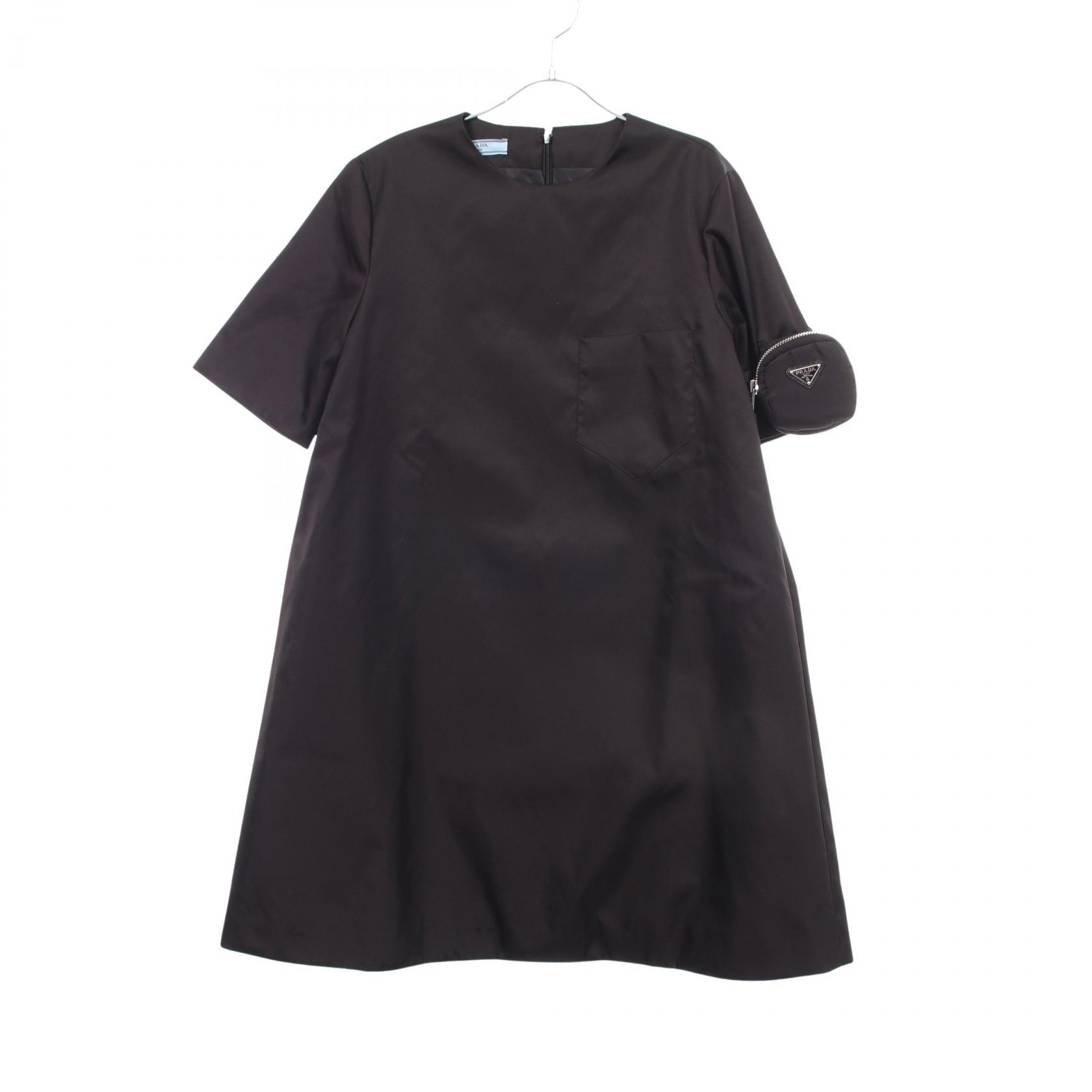 プラダ PRADA Re-Nylon ワンピース 衣料品 トップス ナイロン レディース ブラック系 230620 S201 1WQ8 【中古】