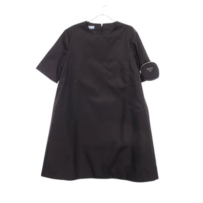 プラダ PRADA Re-Nylon ワンピース 衣料品 トップス ナイロン レディース ブラック系 230620 S201 1WQ8 【中古】