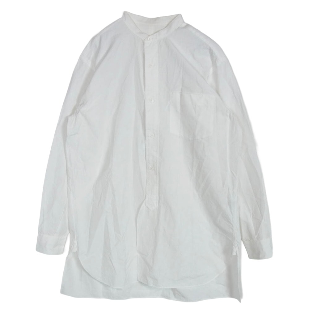 COMOLI コモリ 長袖シャツ M01-02002 バンドカラーシャツ コモリシャツ ホワイト系 1【中古】