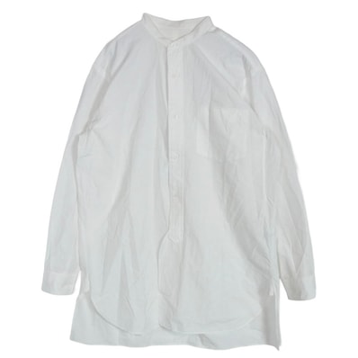 COMOLI コモリ 長袖シャツ M01-02002 バンドカラーシャツ コモリシャツ ホワイト系 1【中古】