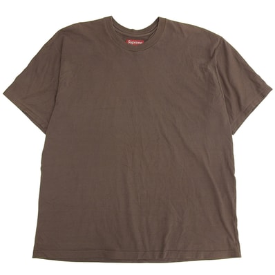 シュプリーム インターシャ プリント Tシャツ トップス メンズ ブラウン×グリーン L 25SS L