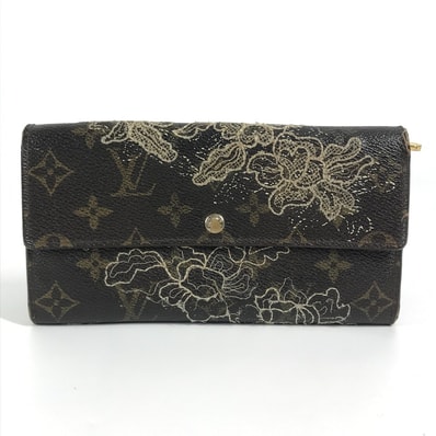 ルイヴィトン LOUIS VUITTON ポルトフォイユ・サラ M95389 モノグラム・ダンテェル 2つ折り ロングウォレット 長財布 モノグラムキャンバス ブラウン