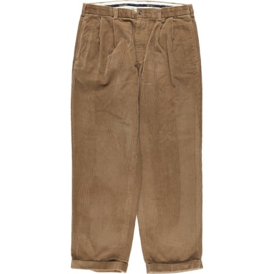 古着 ブルックスブラザーズ Brooks Brothers ELLIOT ツータック 太畝 コーデュロイパンツ メンズw35相当/eaa627347