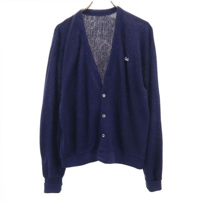 LACOSTE 70s 80s 長袖 Vネック ニットカーディガン