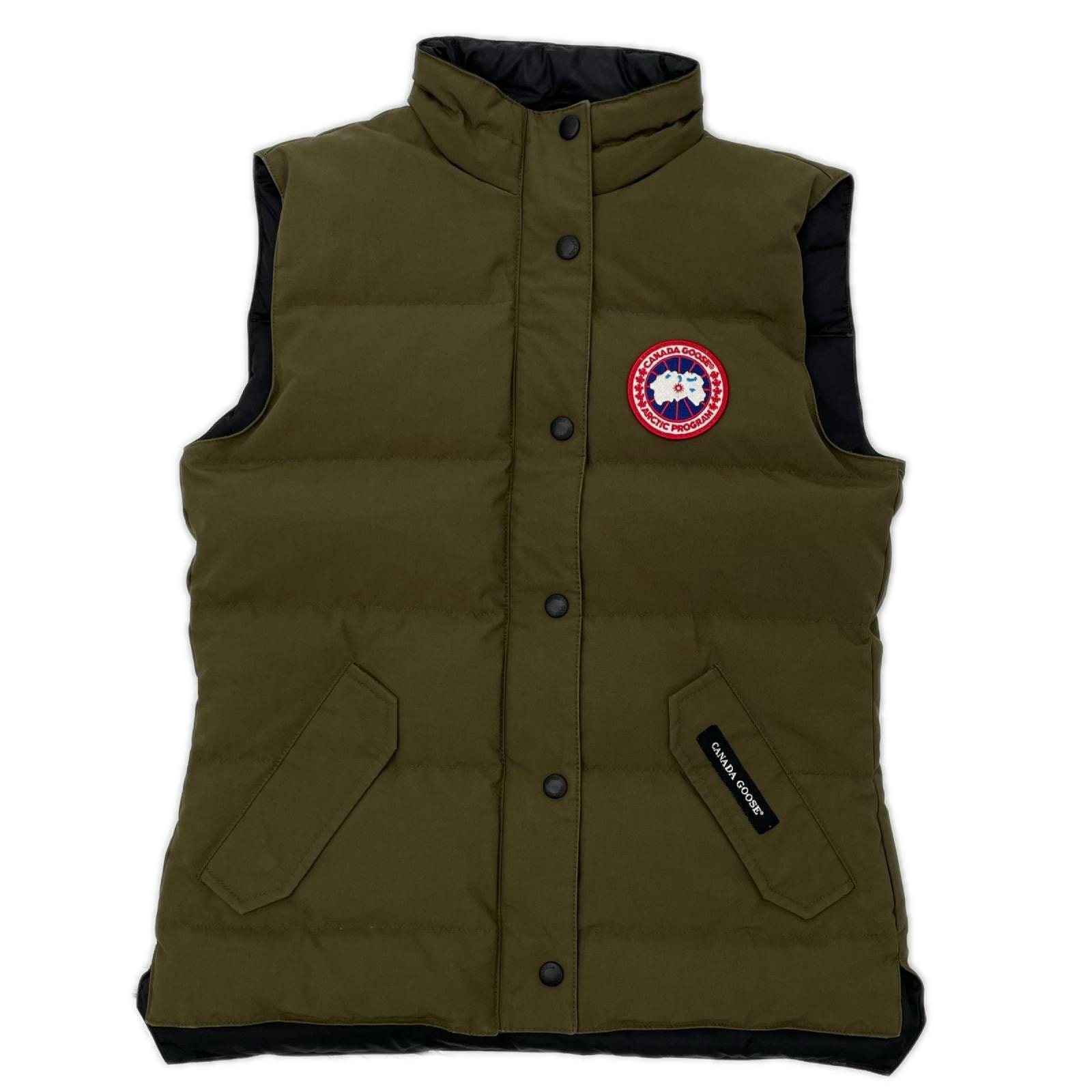 カナダグース 2832L カーキ FREESTYLE VEST ダウンベスト S