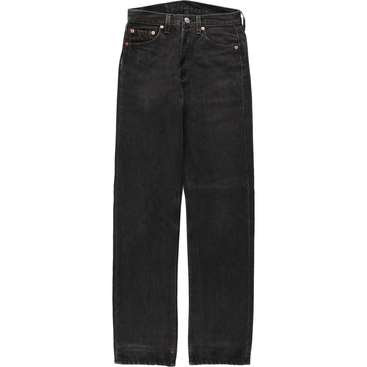 古着 90年代 リーバイス Levi's 501-5960 ブラックデニム ストレートデニムパンツ USA製 レディースL(w27)相当 ヴィンテージ/eaa649066