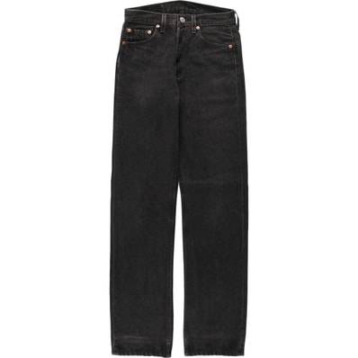 古着 90年代 リーバイス Levi's 501-5960 ブラックデニム ストレートデニムパンツ USA製 レディースL(w27)相当 ヴィンテージ/eaa649066