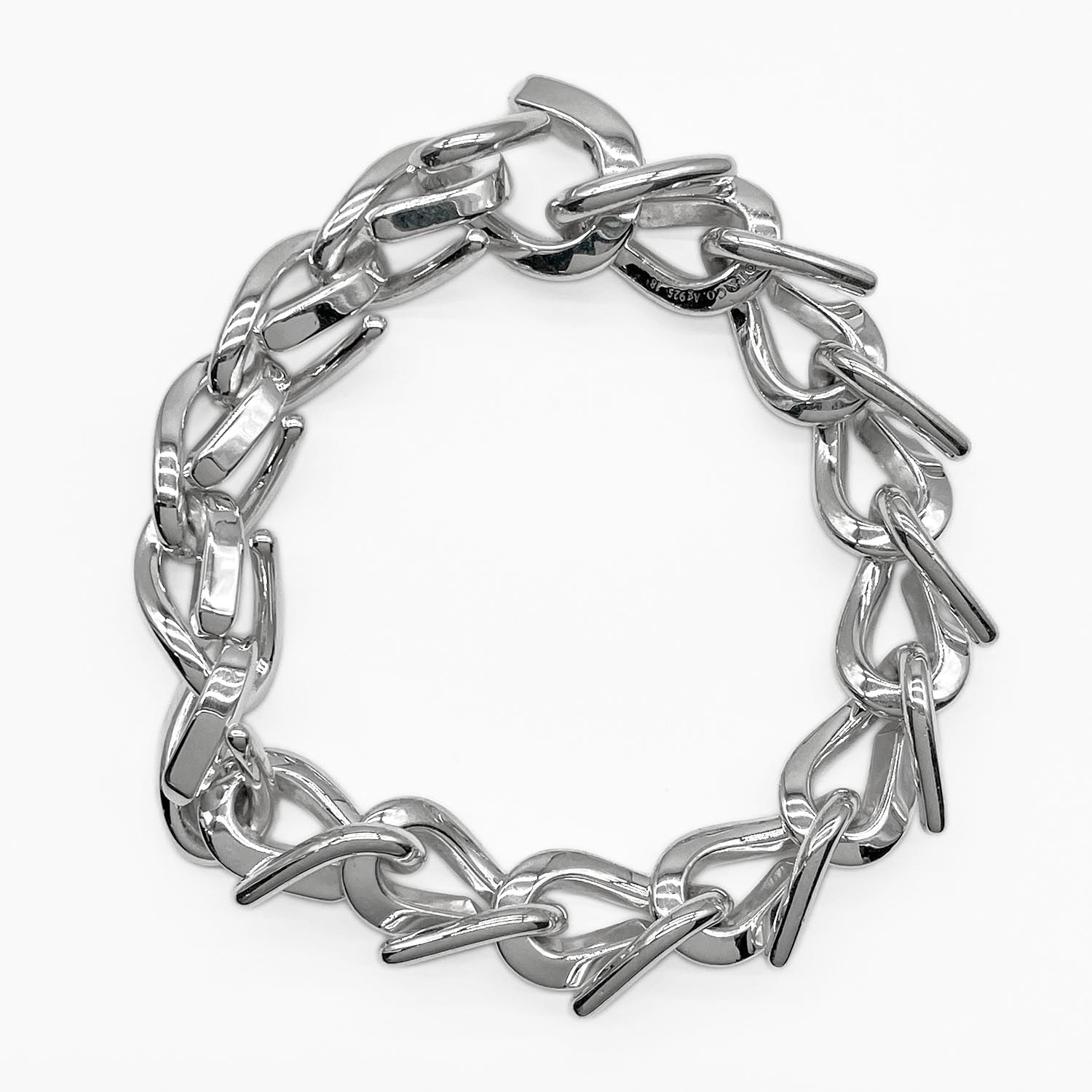 TIFFANY&Co. ティファニー フォージ ラージ ブレスレット
 SV925 シルバー 新品仕上済 ユニセックス
 【中古】