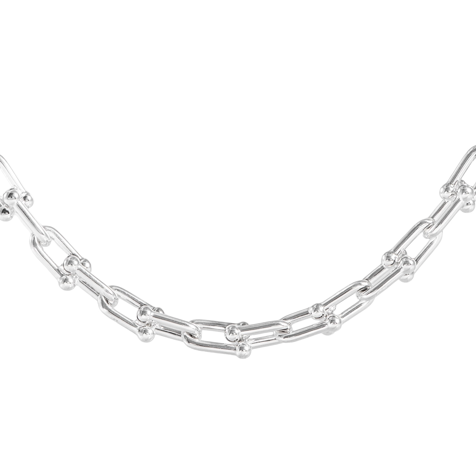 TIFFANY&Co. ティファニー ハードウェア スモール リンク ネックレス スターリングシルバー シルバー【中古】