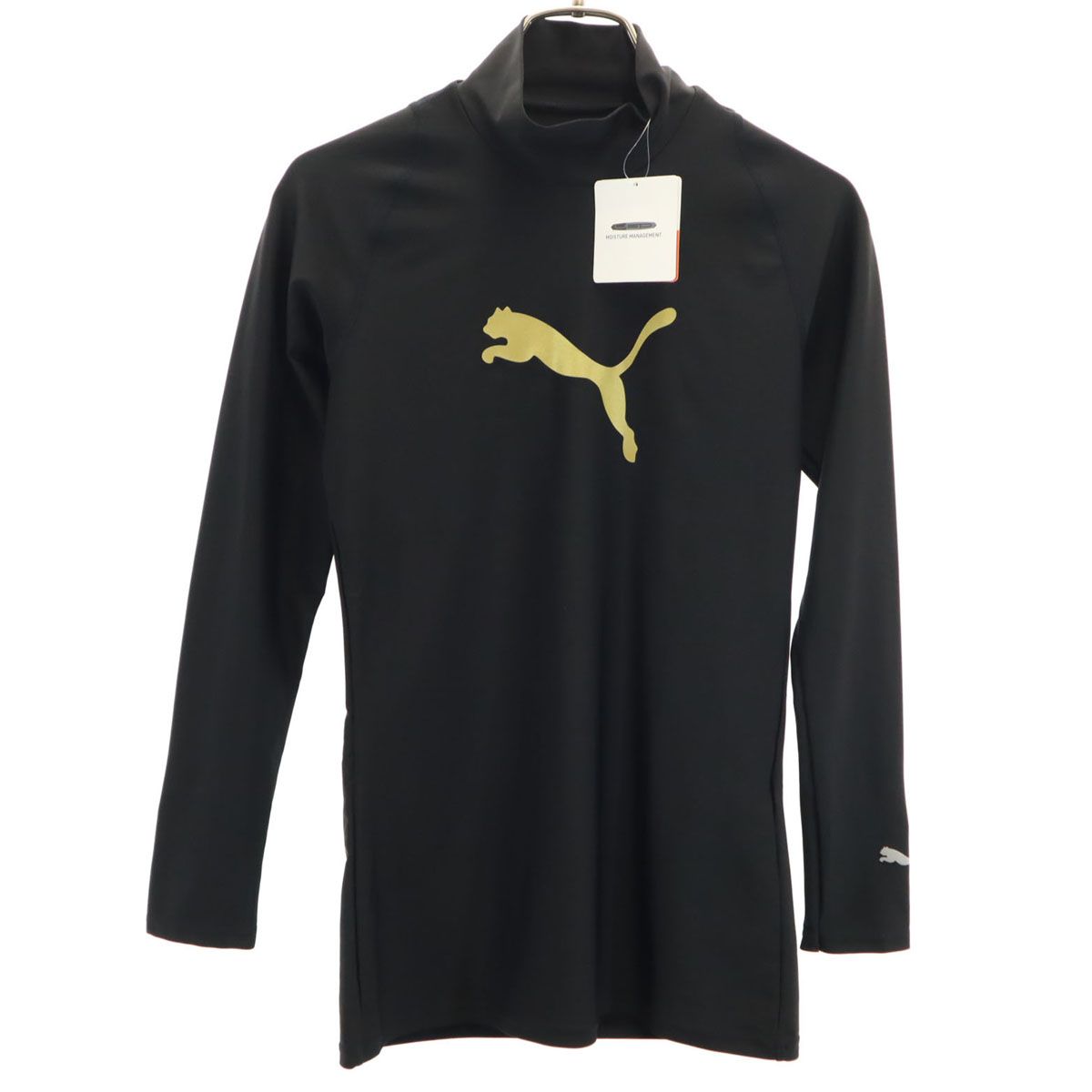 PUMA プーマ 日本製 トレーニング 長袖 モックネック ウェア M ブラック