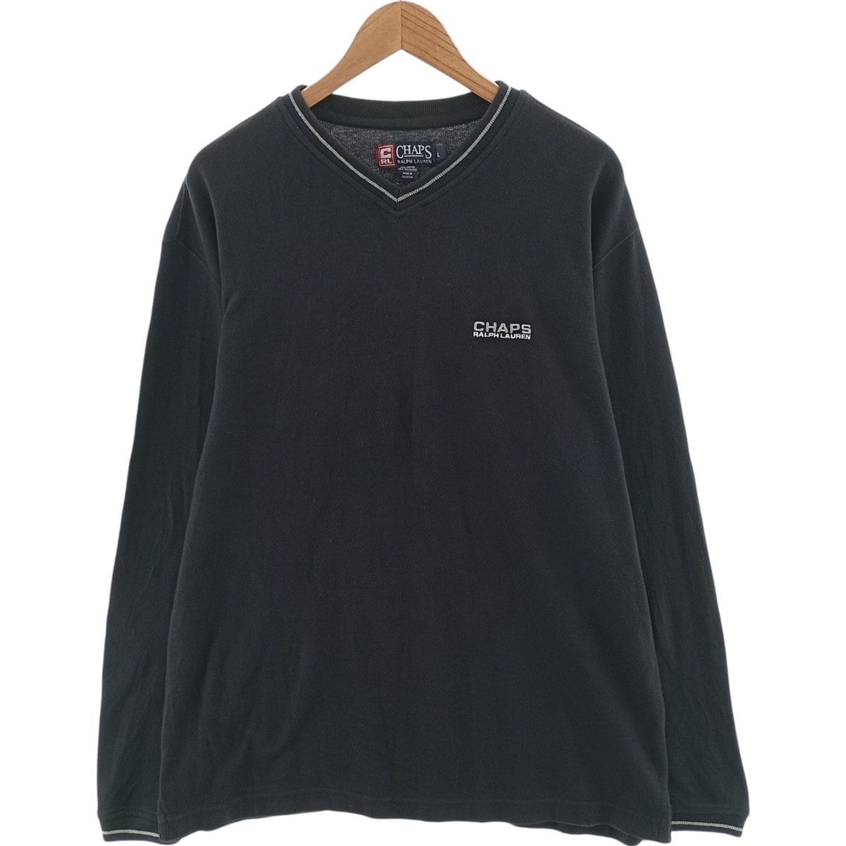 古着 90年代 ラルフローレン Ralph Lauren CHAPS チャップス Vネックスウェット トレーナー メンズL相当 ヴィンテージ/eaa417003