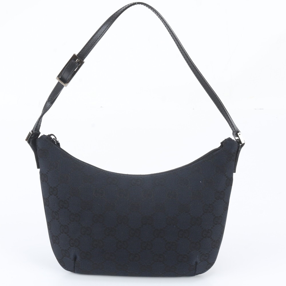 ■極美品 グッチ GGキャンバスショルダーバッグ レザー×キャンバス