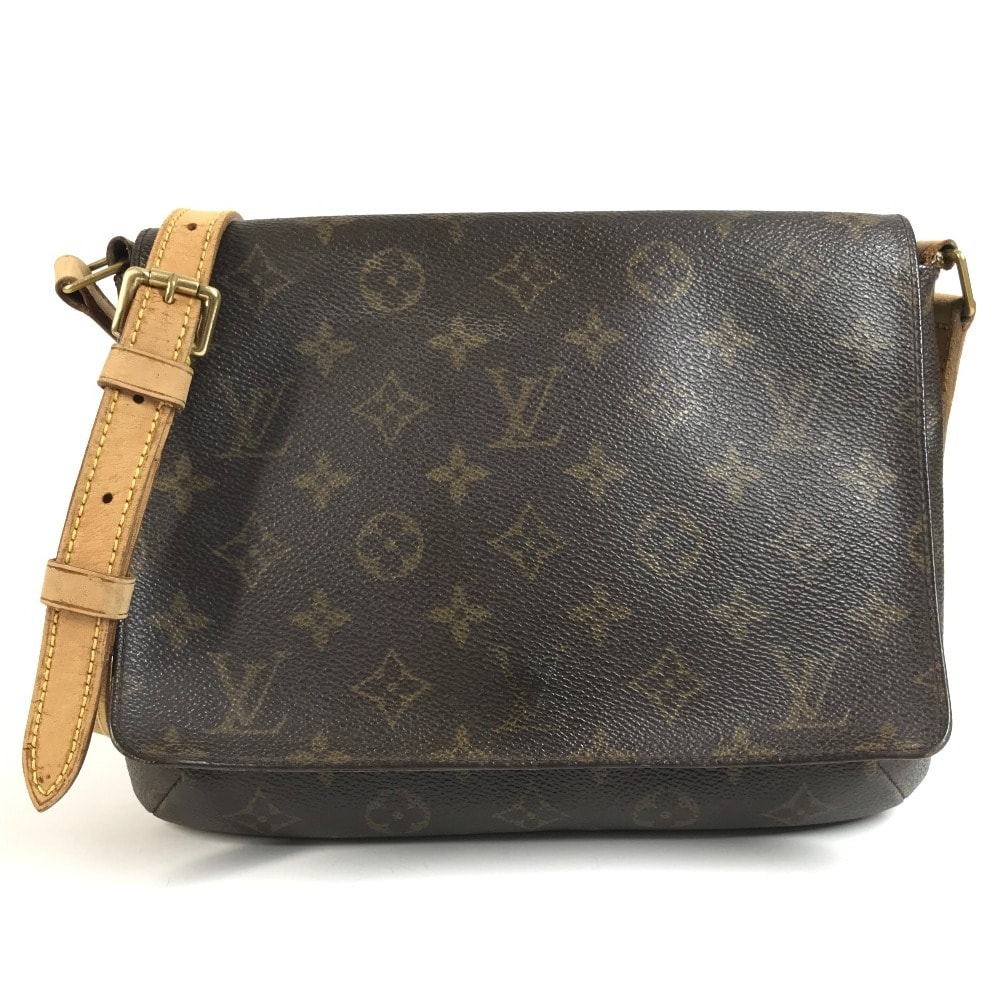 ルイヴィトン LOUIS VUITTON ミュゼットタンゴ M51388 モノグラム カバン 斜め掛け フラップ ショルダーバッグ モノグラムキャンバス ブラウン
