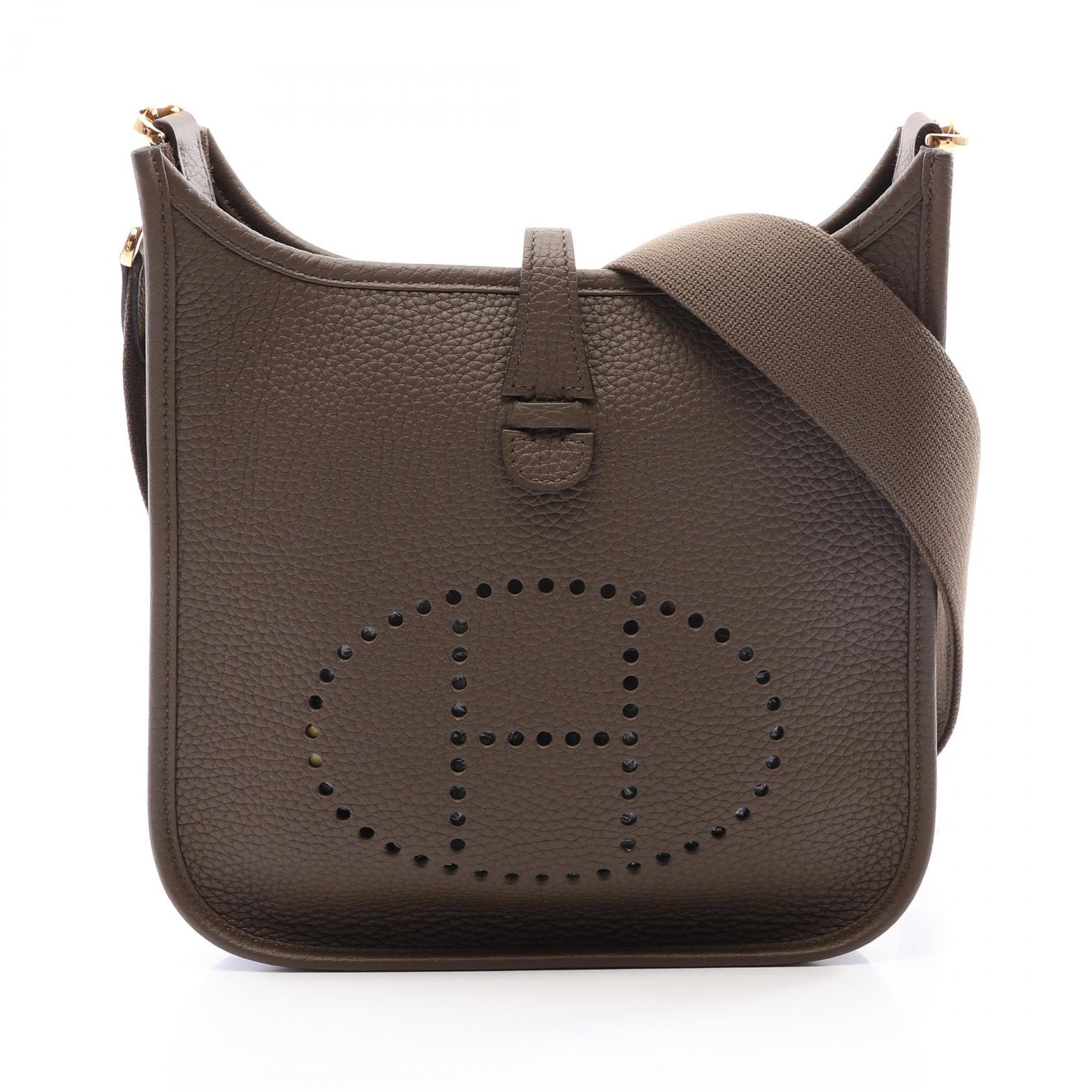 エルメス HERMES エヴリン23 ヴェールロデン ショルダーバッグ バッグ トリヨンクレマンス トリヨンクレマンス レディース ブラウン系 【中古】