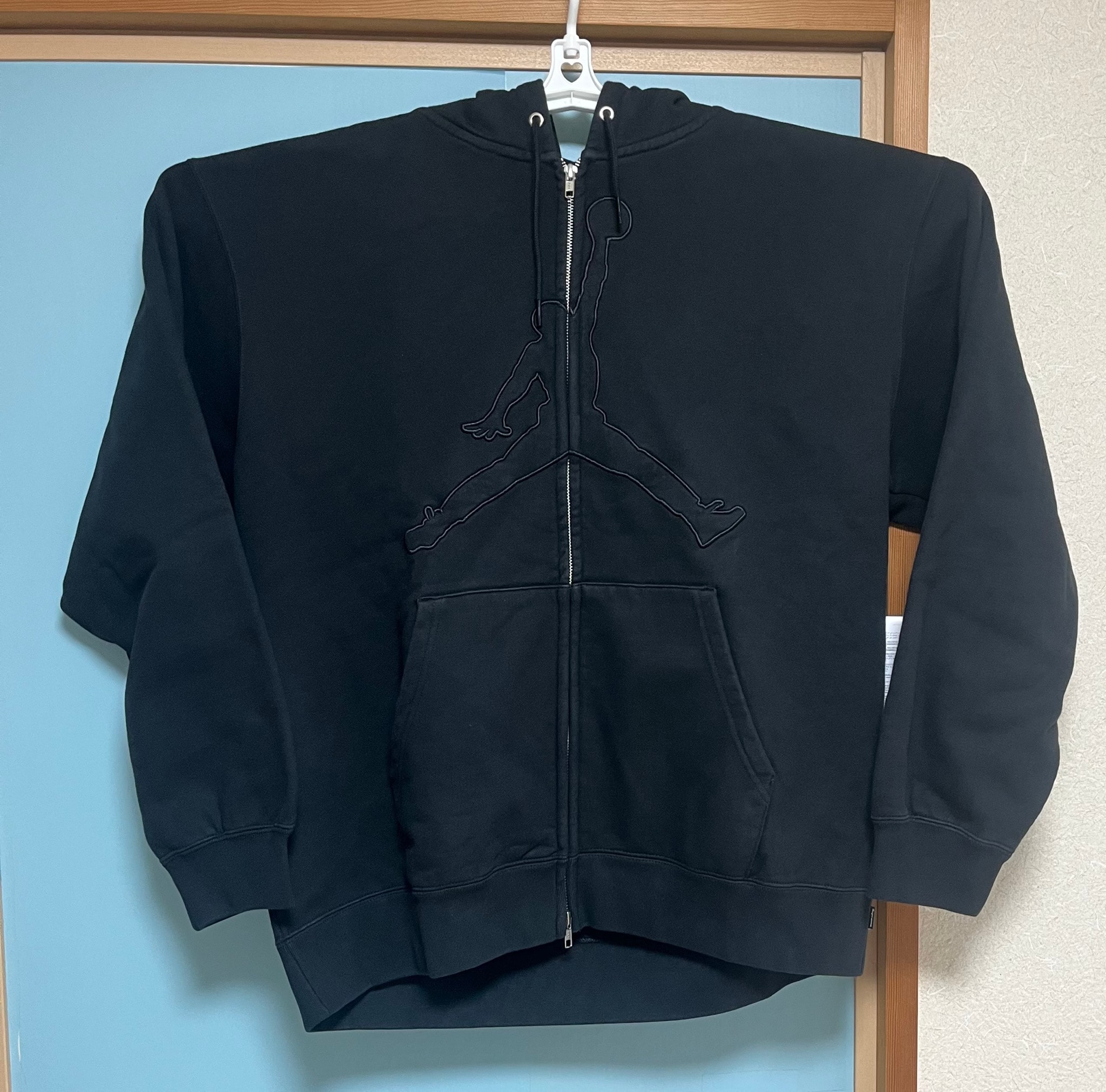 Supreme x Jordan Hooded Sweatshirt "Black"