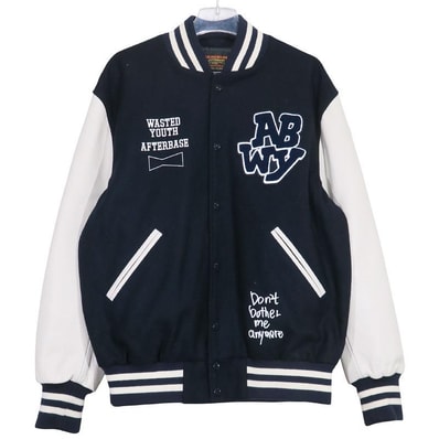 Wasted Youth ウエステッド ユース x AFTER BASE アフターベース SKOOKUM VARSITY JACKET SK21A-01 スクーカム バーシティ ジャケット アウター スタジャン サイズXL