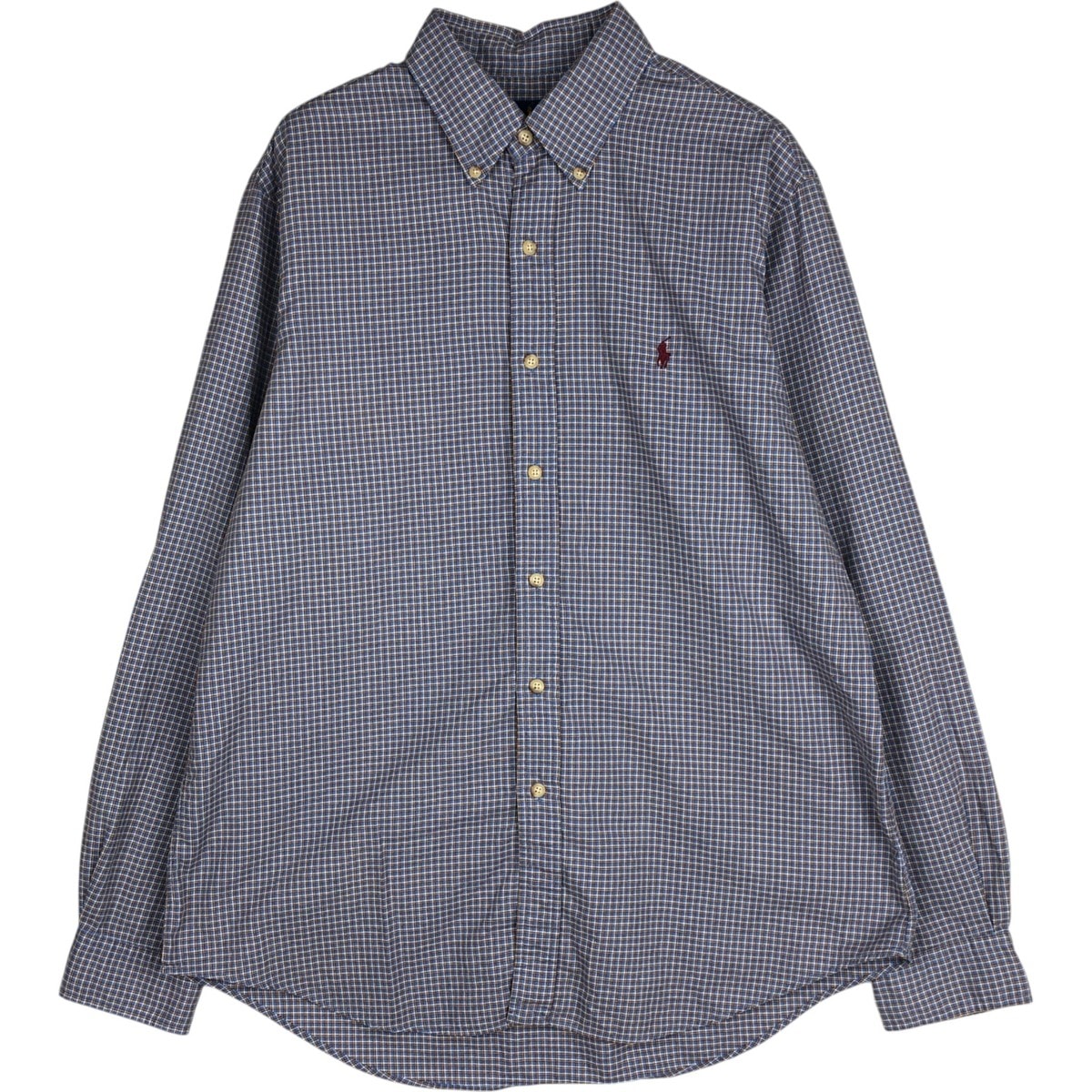 古着 ラルフローレン Ralph Lauren 長袖 ボタンダウンチェックシャツ メンズL相当/eaa618851