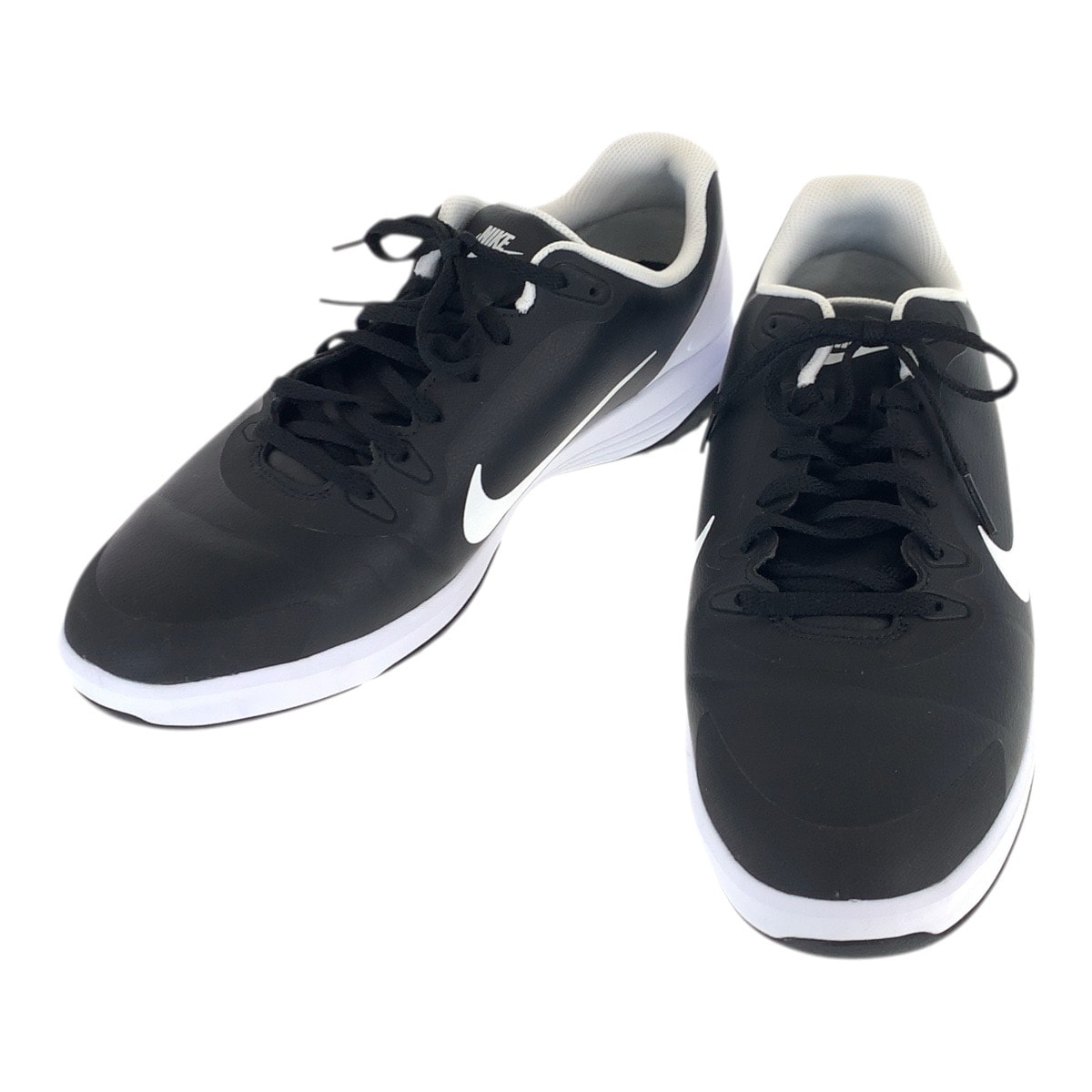 美品 NIKE ナイキ インフィニティ G ゴルフシューズ サイズ11.5 ブラック 黒 合成皮革 スニーカー シューズ 靴 502613 【中古】