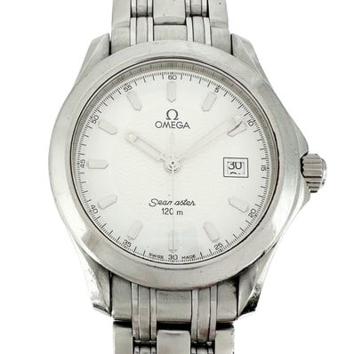 美品 OMEGA オメガ シーマスター 120 2511.20 腕時計 ステンレススチール シルバー ホワイト文字盤 メンズ【中古】