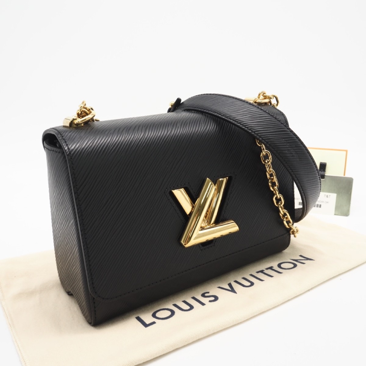 美品 LOUIS VUITTON ルイ・ヴィトン エピ ツイスト MM ノワール M54804 2wayショルダーバッグ ブラック レザー レディース
