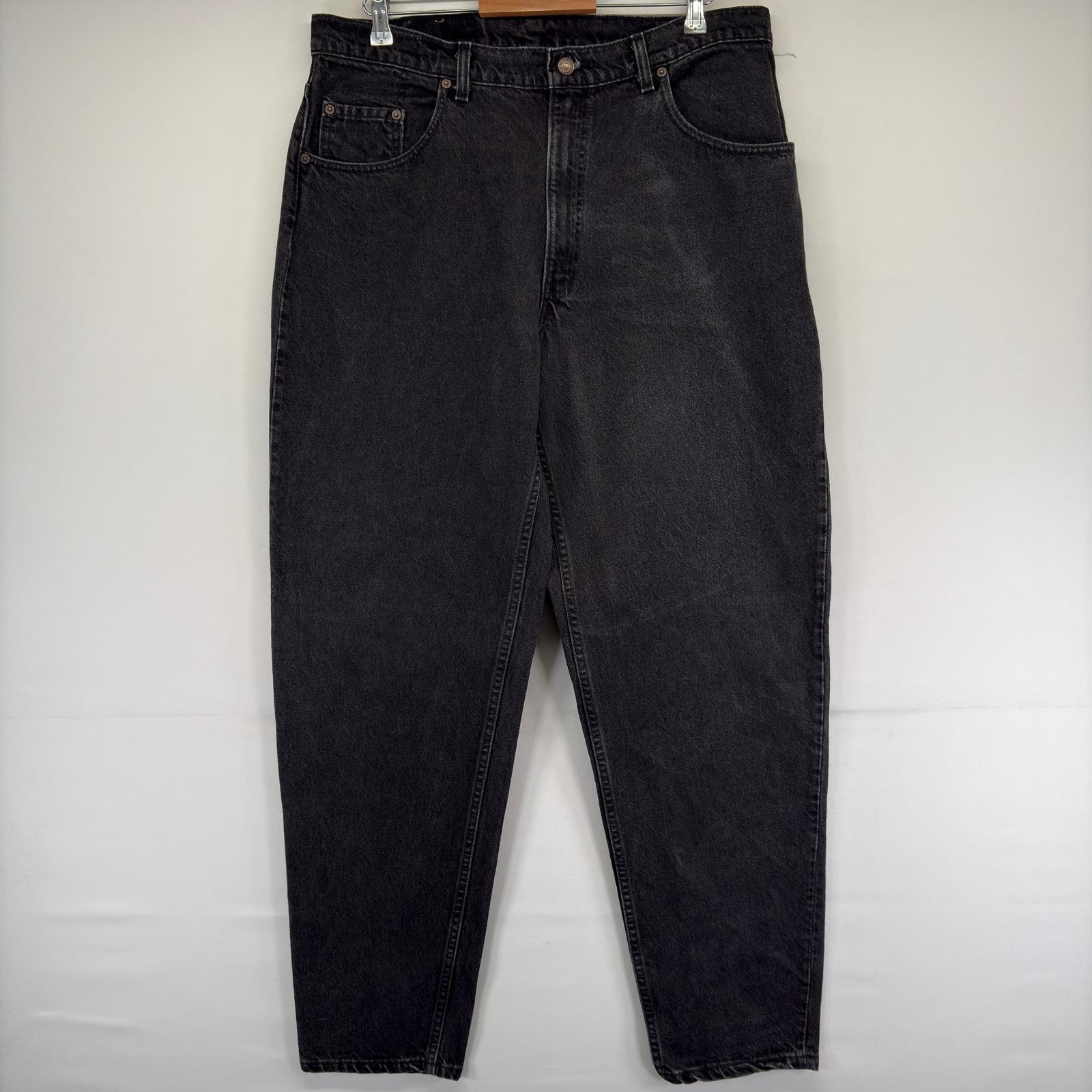 古着 90's/90年代 リーバイス Levi's USA製 デニム パンツ テーパード ジッパーフライ 560 バギー w38 L34  ブラック メンズ