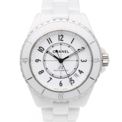 CHANEL J12 Watch Caliber 12.1 38mm Ceramic Stainless Steel "White"