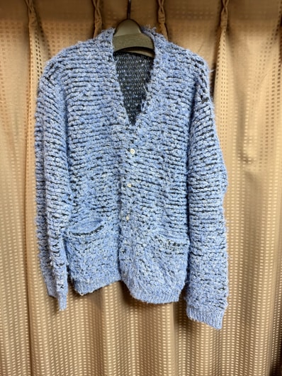 Supreme Textured Knotted Cardigan "Blue"