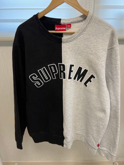 Supreme Split Crewneck Sweatshirt "Brown"