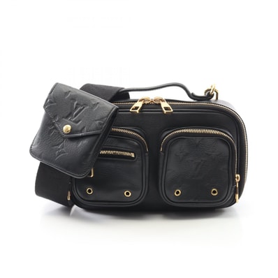 ルイ・ヴィトン LOUIS VUITTON ユーティリティ クロスボディ ショルダーバッグ バッグ レザー ノワール レディース ブラック系 M80450 【中古】