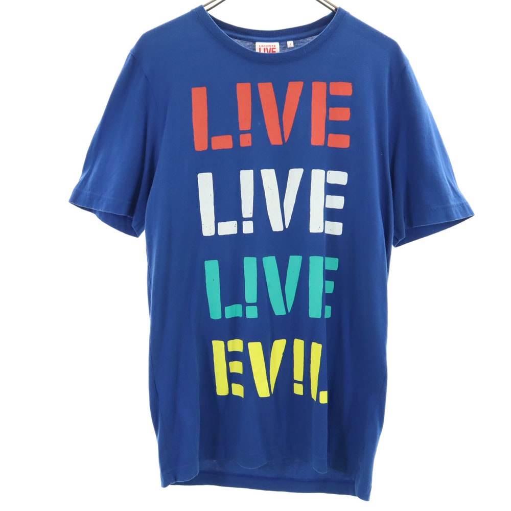 LACOSTE L!VE ラコステライブ 半袖 Tシャツ 2 ブルー