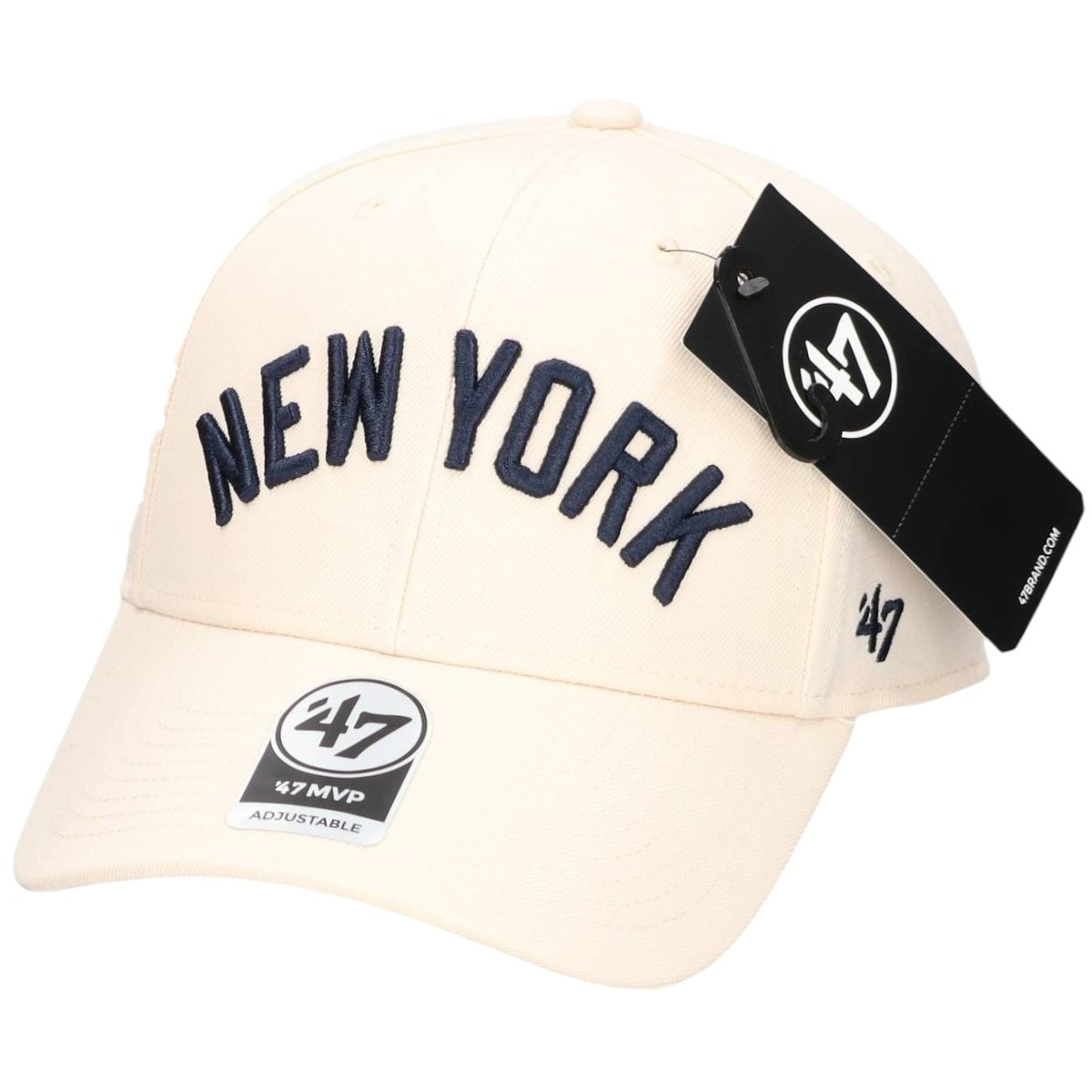 フォーティーセブン '47 MVP ニューヨーク ヤンキース MLB Wordmark ベースボールキャップ ナチュラル F 【47A B-SCMVP17WBV-NT】 【01】/jae000072
