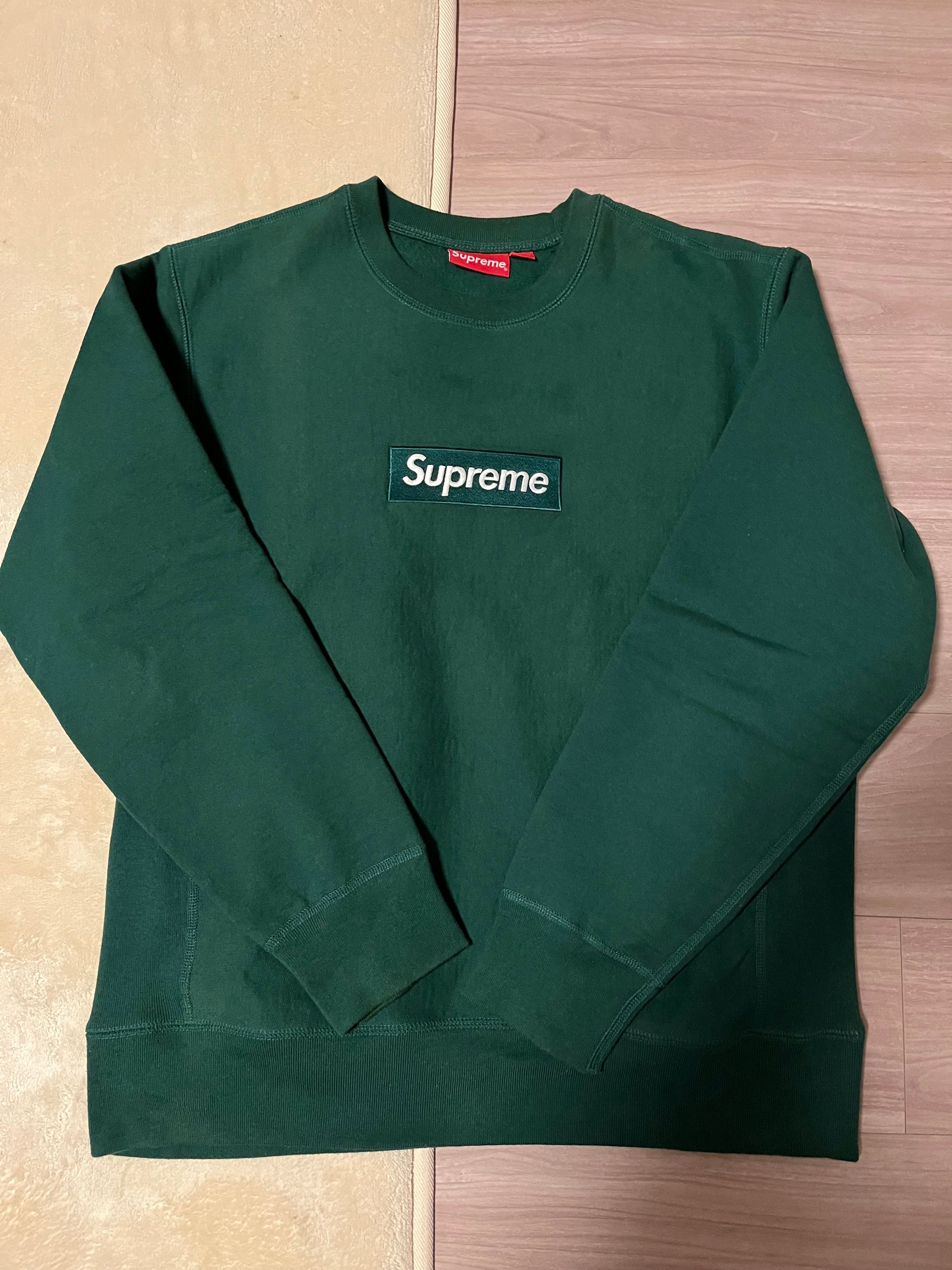 Supreme Box Logo Crewneck Sweatshirt "Green" (18FW)