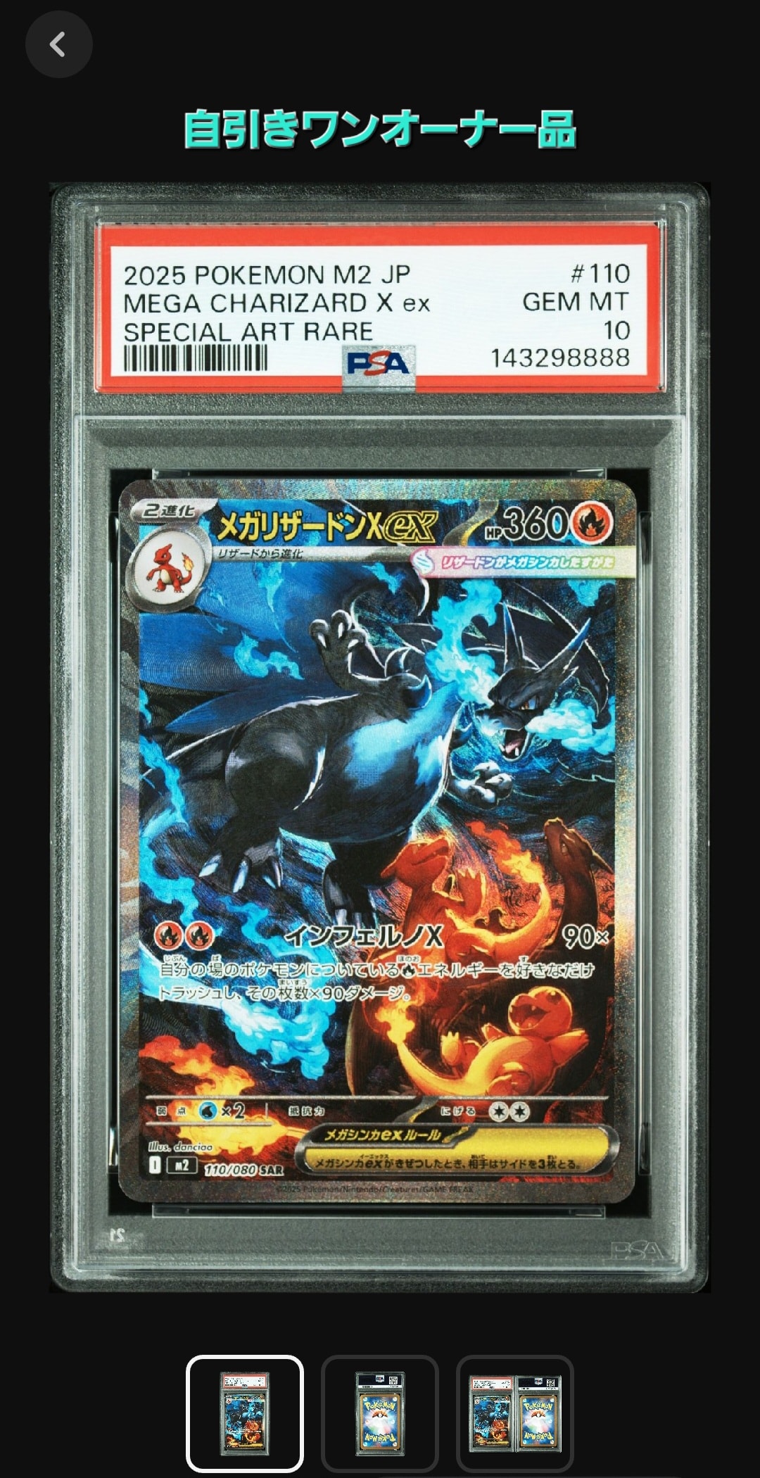メガリザードンXex SAR [M2 110/080](拡張パック「インフェルノX」)