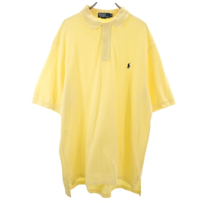 Polo by Ralph Lauren ポロバイラルフローレン 半袖 ワンピース XLT イエロー系 鹿の子