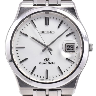 セイコー SEIKO SBGG007/8N65-9010 GS グランドセイコー デイト シルバー クォーツ メンズ 良品 腕時計 D#146917