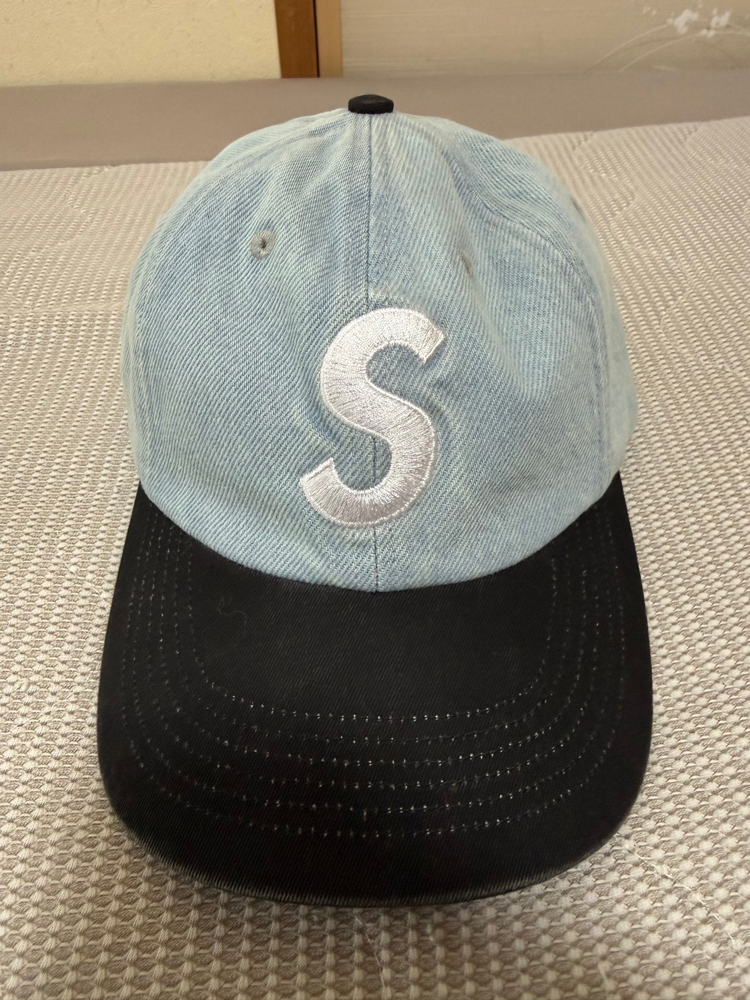 Supreme Pigment Coated 2-Tone S Logo 6-Panel "Denim"