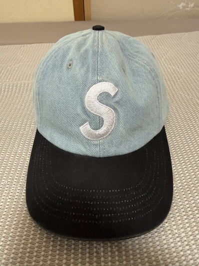 Supreme Pigment Coated 2-Tone S Logo 6-Panel "Denim"