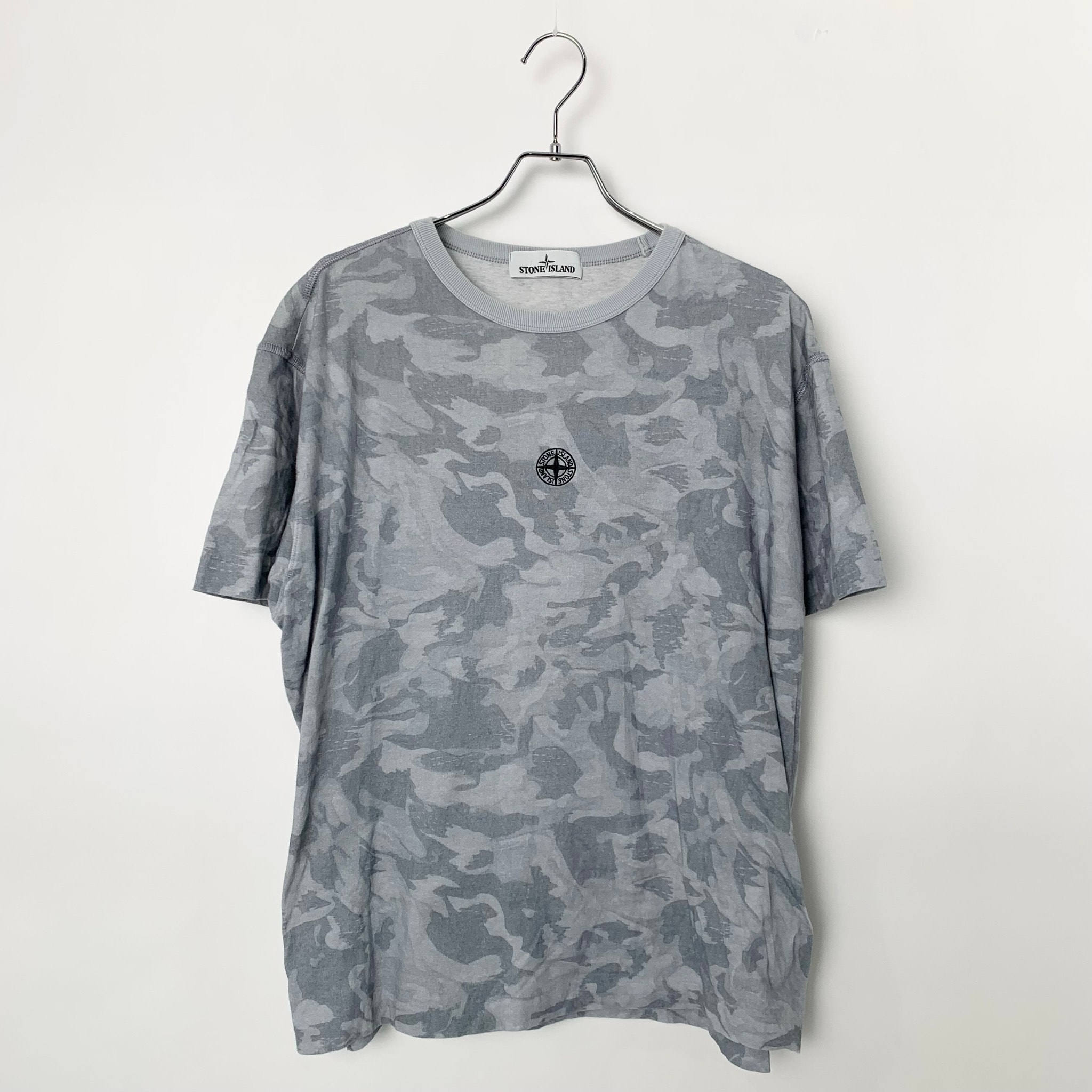 STONE ISLAND Bog Loom Camo S/S Tee Gray