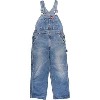 古着 90年代 ディッキーズ Dickies デニムオーバーオール メンズw35相当 ヴィンテージ/eaa572454