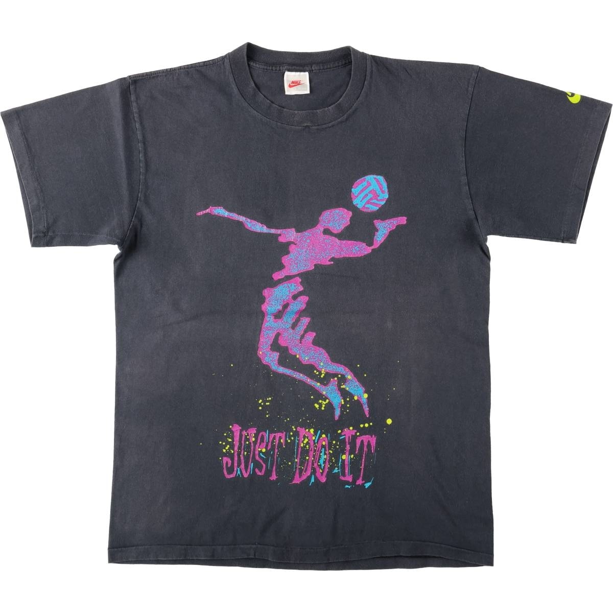 古着 90年代 ナイキ NIKE 銀タグ プリントTシャツ USA製 メンズL相当 ヴィンテージ/eaa666669