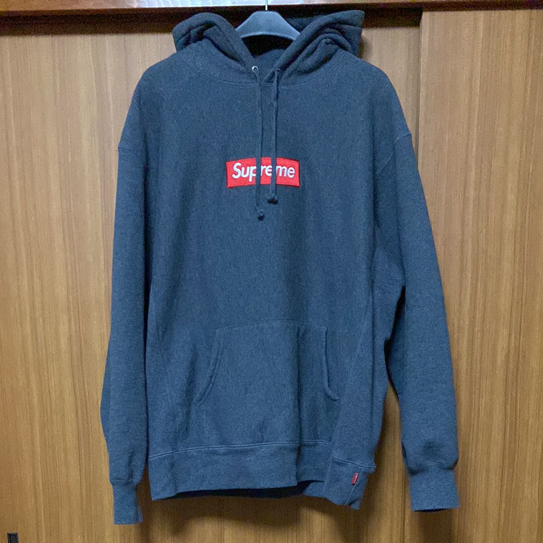 Supreme Box Logo Hooded Sweatshirt "Charcoal" (21FW)