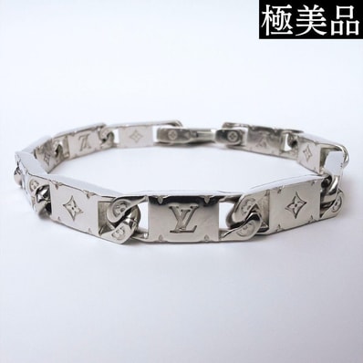 Louis Vuitton Monogram Tied Up Bracelet "Silver"