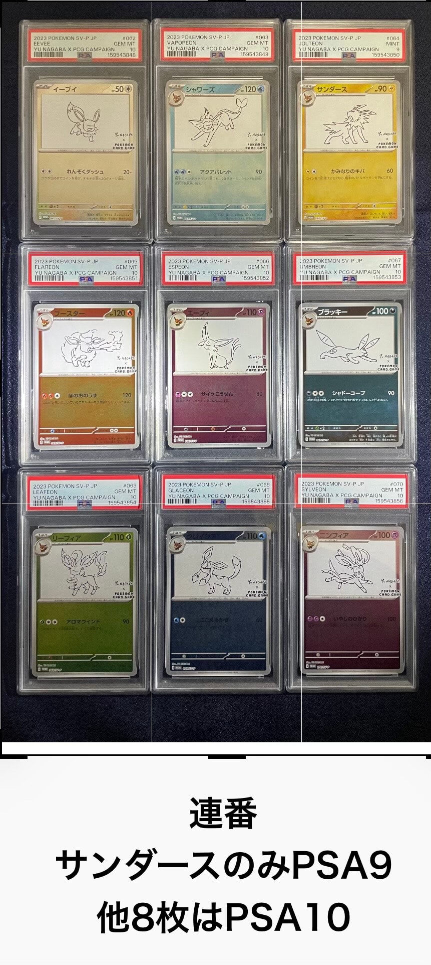 ポケモンカードゲーム YU NAGABA × ポケモンカードゲーム イーブイズ 全種セット: プロモ [SV-P ](「YU NAGABA×ポケモンカードゲーム」プロモーションカード「SV-P」)