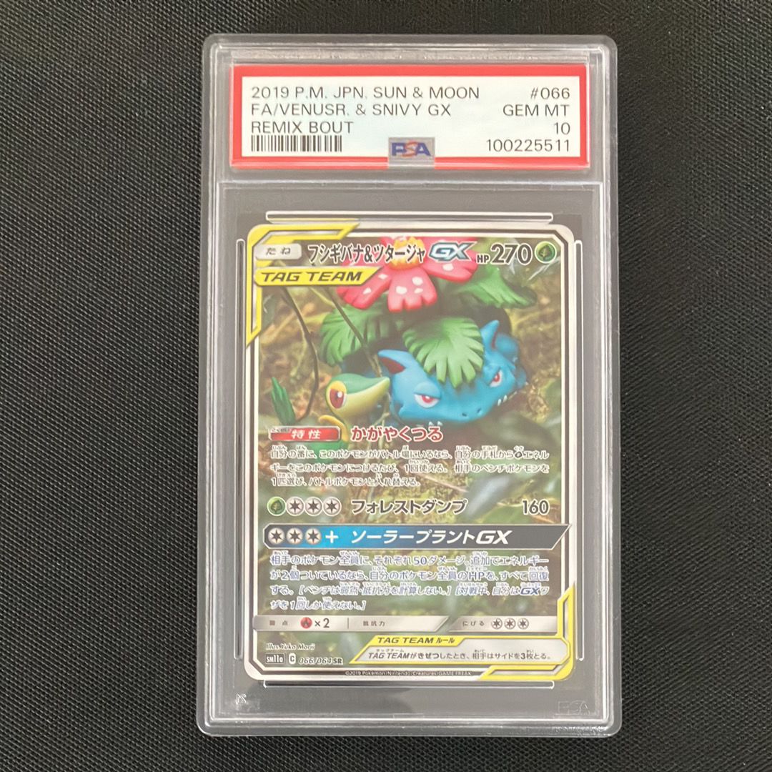 フシギバナ&ツタージャGX SR: SA[SM11a 066/064](強化拡張パック「リミックスバウト」)