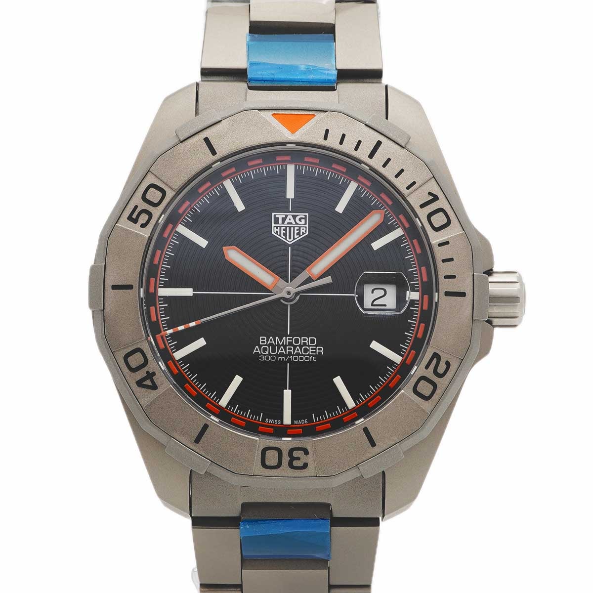 【6wdd0301】タグホイヤー アクアレーサー ヴァンフォード リミテッドエディション WAY208F 黒文字盤【中古】腕時計 メンズ