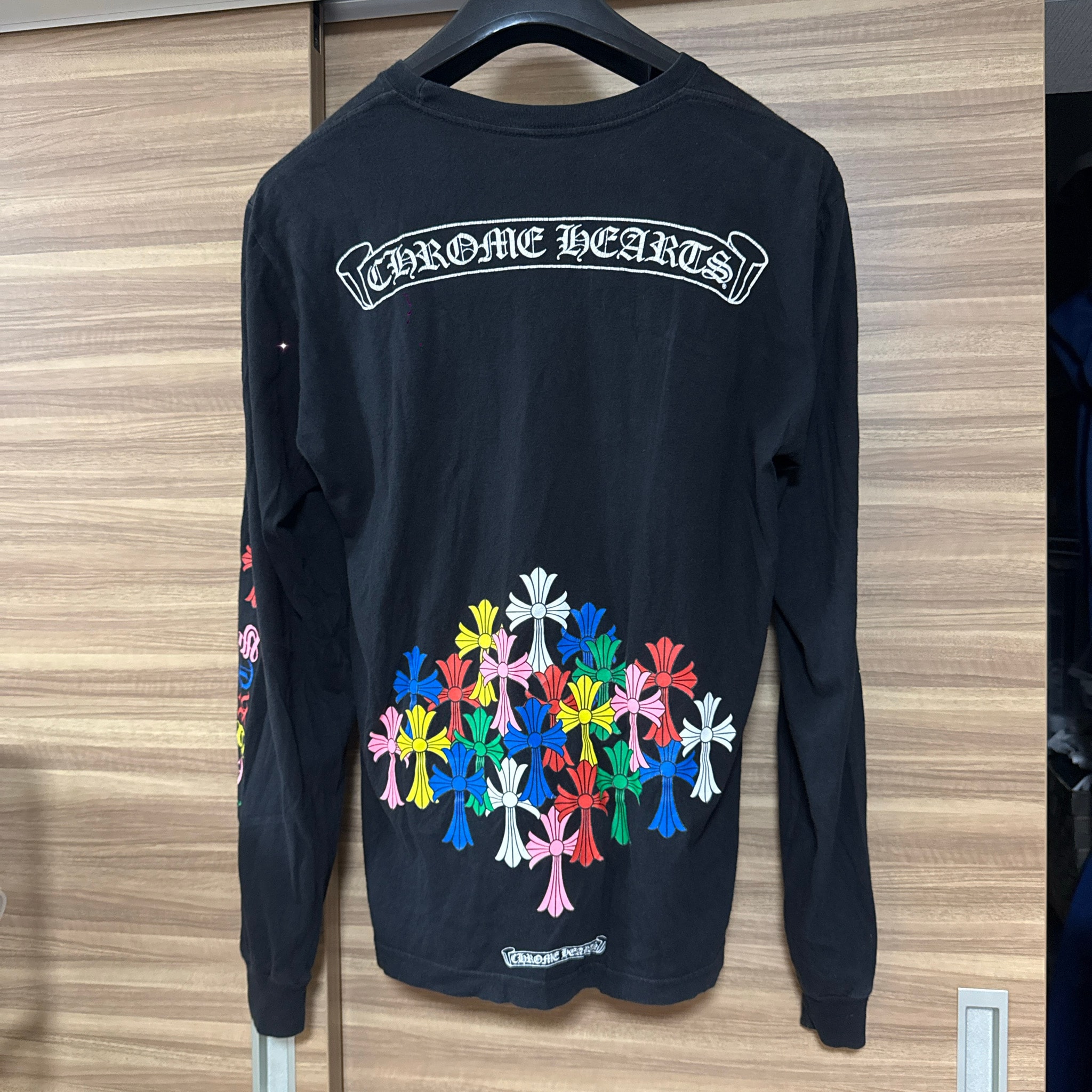 Chrome Hearts Cemetery Cross L/S T-Shirt "Black/Multicolor"