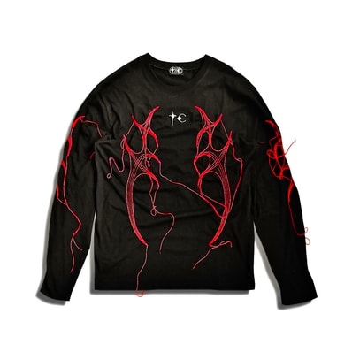 THUG CLUB Tribal Tree Sleeve "Black Red"