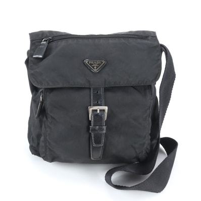 ■美品 プラダ テスート ナイロントライアングルロゴショルダーバッグ