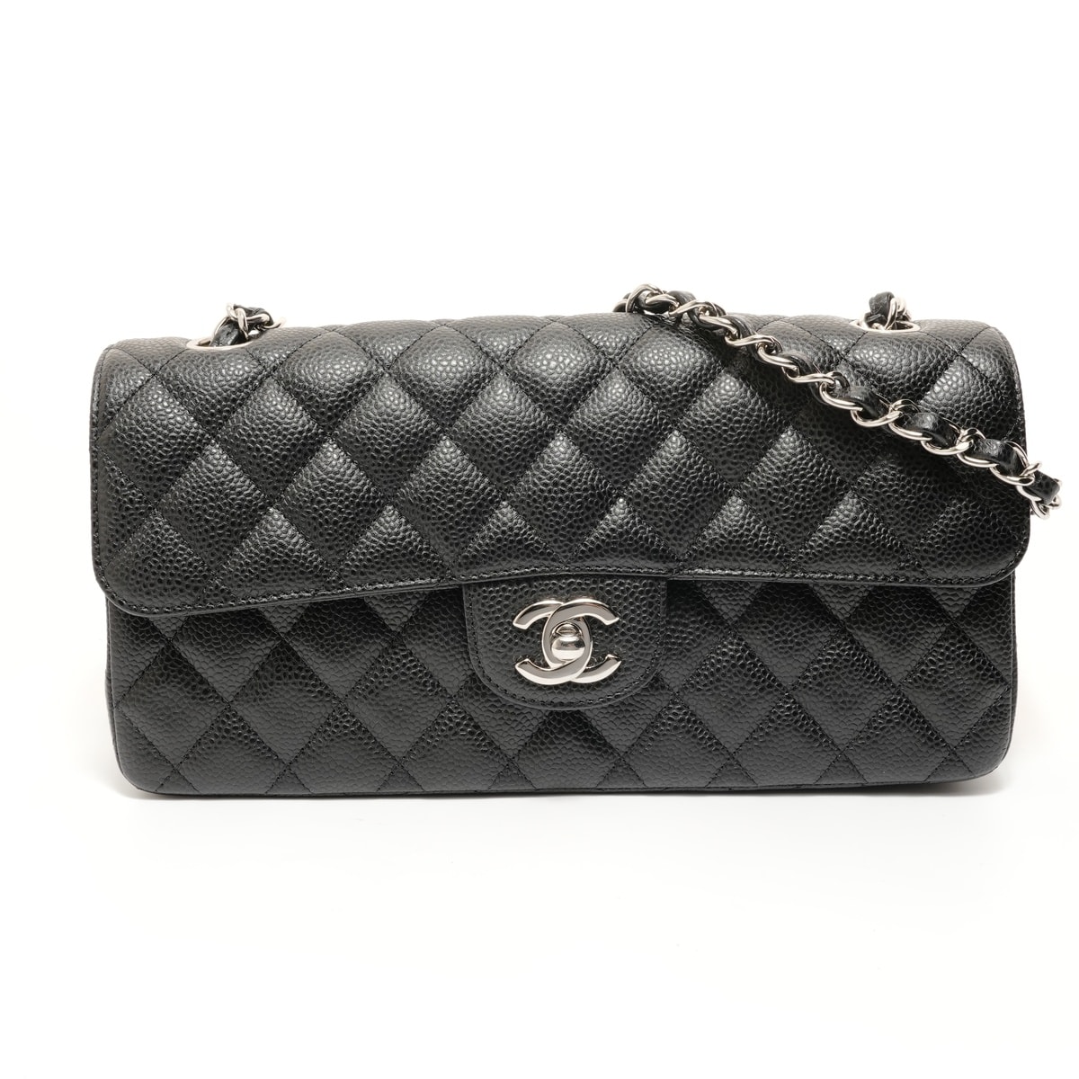 シャネル CHANEL 13番台 2009-2010 キャビアスキン マトラッセ ショルダーバッグ【中古】